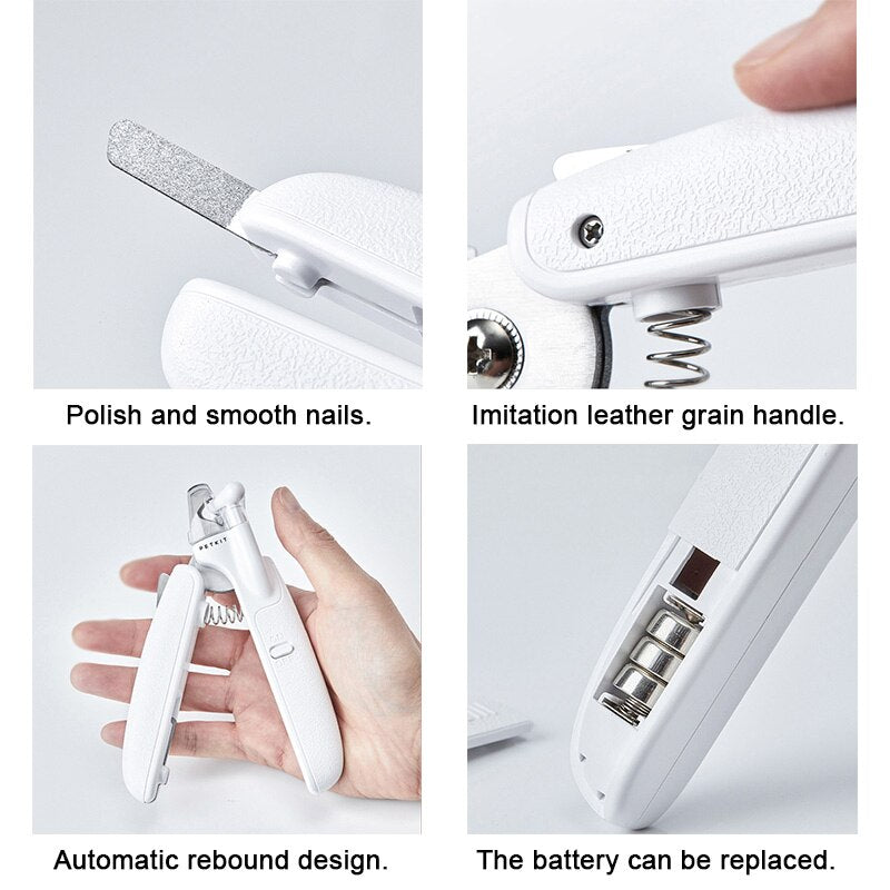 PETKIT Sicherheits-Nagelknipser mit LED-Beleuchtung